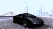 Lamborghini LP560 Police Unmarked для GTA San Andreas миниатюра 1