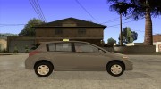 Nissan Tiida для GTA San Andreas миниатюра 5