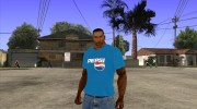 CJ в футболке (Pepsi) для GTA San Andreas миниатюра 1