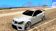 Mercedes-Benz C63 AMG Black Edition [ImVehLM] для GTA San Andreas миниатюра 1
