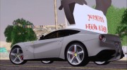 Ferrari F12 Berlinetta 2014 для GTA San Andreas миниатюра 20