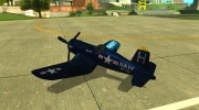 Aereo Corsair F4U1D for GTA San Andreas miniature 2