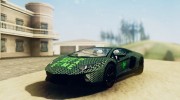 Lamborghini Aventador LP-700 Razer Gaming для GTA San Andreas миниатюра 1