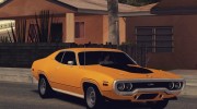 1972 Plymouth GTX для GTA San Andreas миниатюра 1