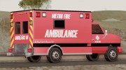 Ambulance - Metro Fire Ambulance 69 para GTA San Andreas miniatura 4