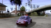 Volkswagen Beetle для GTA San Andreas миниатюра 4