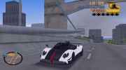 Pagani Zonda Cinque Roadster 2010 for GTA 3 miniature 1