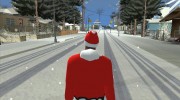 Красная шапка Санты Клауса для GTA San Andreas миниатюра 5