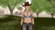 Dead Or ALive 5 Tina Cowgirl with Pants para GTA San Andreas miniatura 2