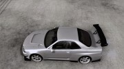 Nissan Skyline R-34 GT-R M-spec Nur for GTA San Andreas miniature 2