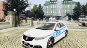 Honda Accord Type R NYPD (City Patrol 2322) для GTA 4 миниатюра 1