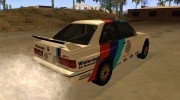 BMW M3 E30 Racing Version для GTA San Andreas миниатюра 3