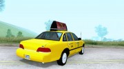 1992 Ford Crown Victoria NYC Taxi для GTA San Andreas миниатюра 2