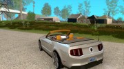 Ford Mustang 2011 Convertible для GTA San Andreas миниатюра 3