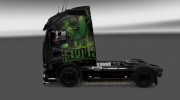 Скин для Volvo FH 2012 Reptile for Euro Truck Simulator 2 miniature 3