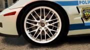 Chevrolet Corvette ZR1 Police para GTA 4 miniatura 7