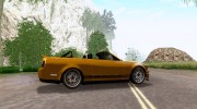 Shelby GT500 convertible для GTA San Andreas миниатюра 4