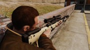 Снайперская винтовка AW L115A1 с глушителем v2 for GTA 4 miniature 2