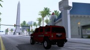 Hummer H2 Bomberos (span. Feuerwehr) для GTA San Andreas миниатюра 4