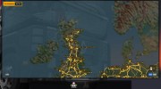 Цветная карта Европы для Euro Truck Simulator 2 миниатюра 1