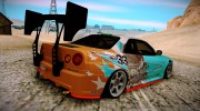 Nissan Skyline GT-R R34 for GTA San Andreas miniature 2
