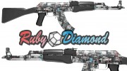 AK47 Ruby & Diamond para Counter-Strike Source miniatura 4