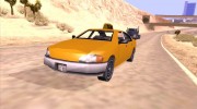 GTA 3 Taxi для GTA San Andreas миниатюра 4