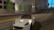 Ferrari California для GTA San Andreas миниатюра 1