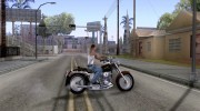 Harley Davidson FLSTF (Fat Boy) v2.0 Skin 2 для GTA San Andreas миниатюра 5