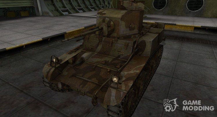 The skin for the American M3 Stuart tank