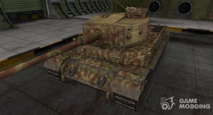 Casco de camuflaje Panzer VI Tiger (P)