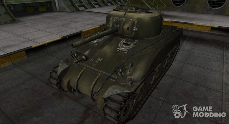 La piel de américa del tanque M4 Sherman
