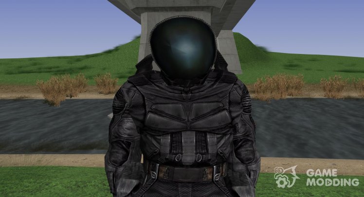 A member of the group bounty Hunters in a scientific suit of S. T. A. L. K. E. R