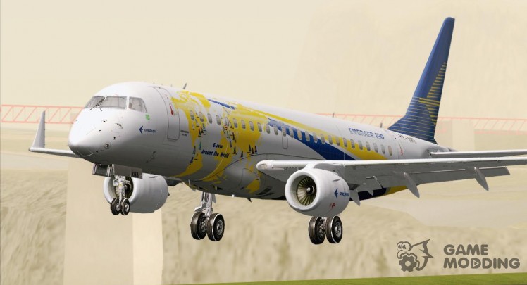 Embraer ERJ-190 Embraer House World Logo Livery (PP-XMB)