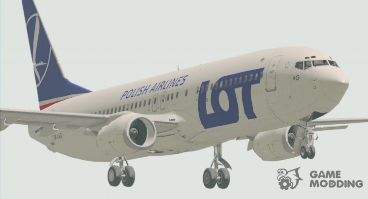 The Boeing 737-800 LOT Polish Airlines