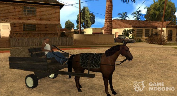 The chaise and horse