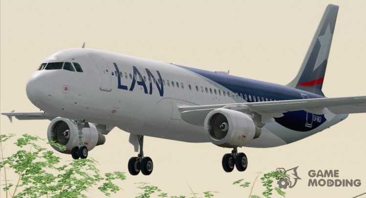 El Airbus A320-200 de LAN Argentina