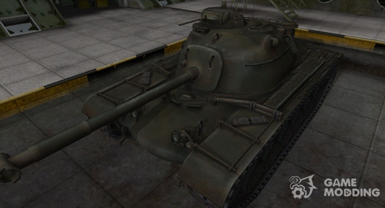 La piel de américa del tanque M48A1 Patton