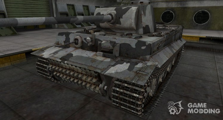 La piel para el tanque alemán Panzer VI Tiger