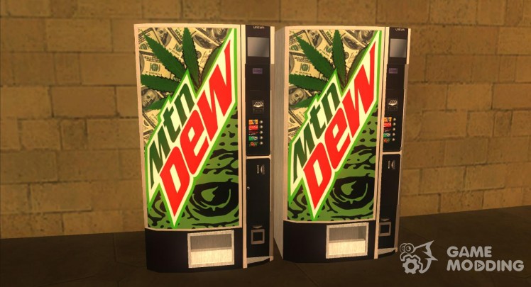 Las nuevas máquinas expendedoras de Mountain Dew