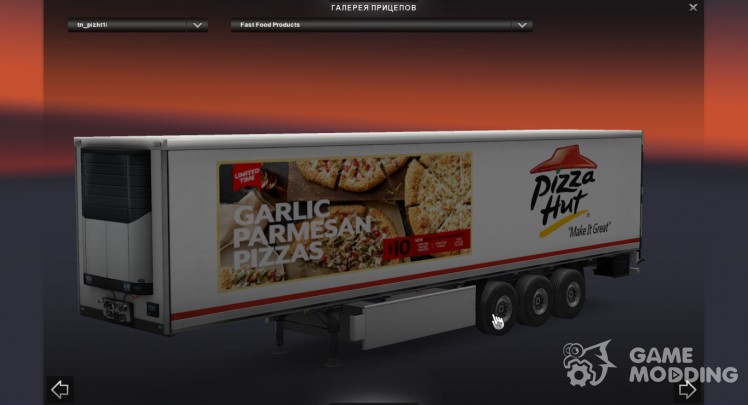 Skin Pizza Hut for a trailer