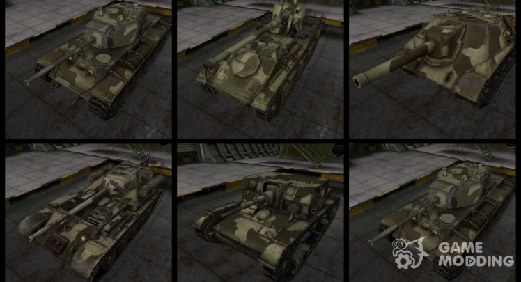 Pustynyj Pack for Russian tanks