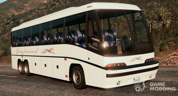 Coach bus with enterable interior v2