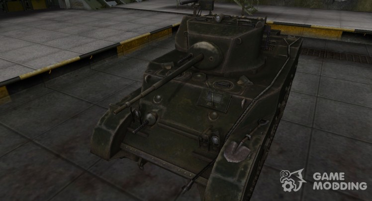 La piel de américa del tanque M5 Stuart