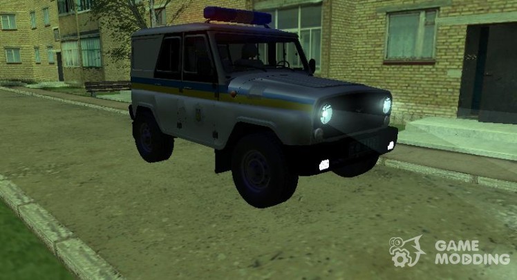 El uaz Hunter la Policía de ucrania