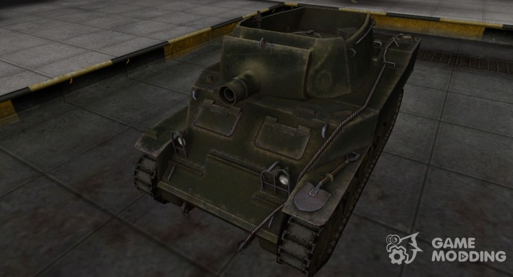 La piel de américa del tanque M8A1