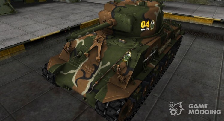 The skin for the M4A3E8 Sherman