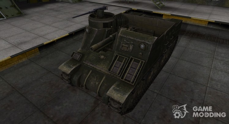 La piel de américa del tanque M7 Priest