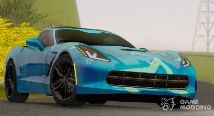 Chevrolet Corvette Stingray C7 2014 Blue Star