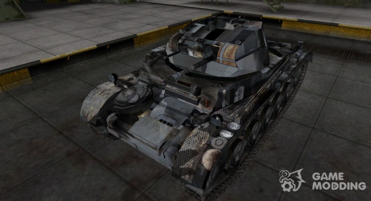 La piel para el tanque alemán Panzer II